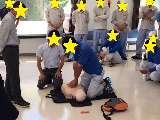 避難訓練(AED)2
