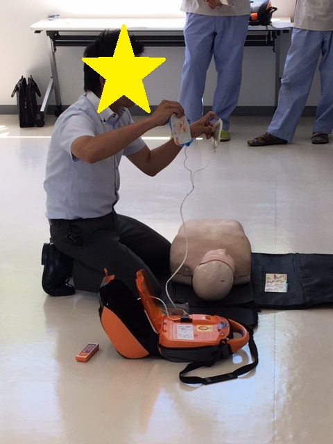 避難訓練(AED)3